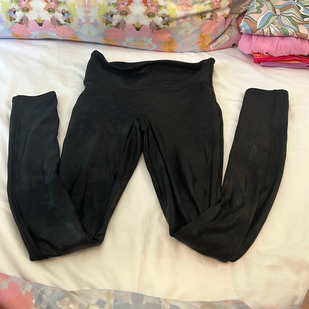 Spanx leather leggings